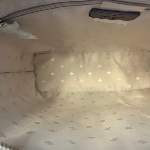 NWT Kate Spade Tinsel Lilac Frost Glitter Tote Bag - Picture 10 of 16